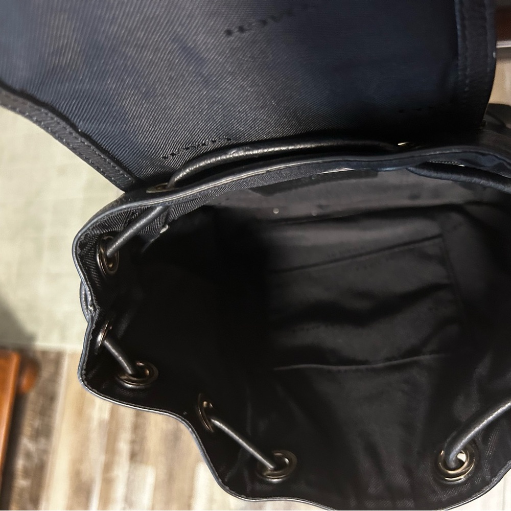 Coach Mini Turnlock Rucksack Backpack in Black Pebble Leather - Picture 4 of 14